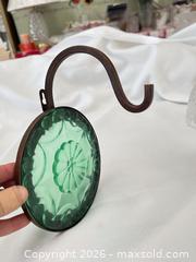 MaxSold Auction: Partylite Clear & Green Pressed/Cut Glass Hanging Votive/Suncatcher - Las Vegas (Nevada, USA) PARTNER MANAGED Estate Sale Online Auction -  Argent Star Court