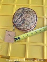 MaxSold Auction: Patricia Nash Tan Map Print Round Jewelry Case - Las Vegas (Nevada, USA) PARTNER MANAGED Estate Sale Online Auction -  Argent Star Court
