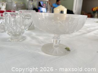 MaxSold Auction: Princess House Clear Crystal Assorted Creamer, Candle Holder & Compote - Las Vegas (Nevada, USA) PARTNER MANAGED Estate Sale Online Auction -  Argent Star Court