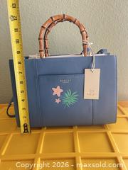 MaxSold Auction: Radley Blue Leather Top-Handle Satchel with Novelty Applique - Las Vegas (Nevada, USA) PARTNER MANAGED Estate Sale Online Auction -  Argent Star Court