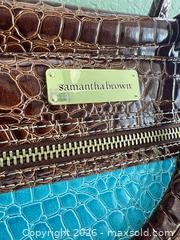 MaxSold Auction: Samantha Brown Turquoise & Brown Croc-Embossed 3-Piece Luggage Set - Las Vegas (Nevada, USA) PARTNER MANAGED Estate Sale Online Auction -  Argent Star Court