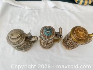 MaxSold Auction: Set of 3 Ceramic/Stoneware Beer Steins, Marked Makers - Las Vegas (Nevada, USA) PARTNER MANAGED Estate Sale Online Auction -  Argent Star Court