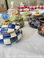 MaxSold Auction: Set of 9 Handmade Artist-Signed Metal & Ceramic Lidded Jars - Las Vegas (Nevada, USA) PARTNER MANAGED Estate Sale Online Auction -  Argent Star Court