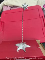 MaxSold Auction: Silver Metal Ornament Stand for Christmas - Las Vegas (Nevada, USA) PARTNER MANAGED Estate Sale Online Auction -  Argent Star Court