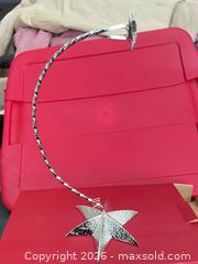 MaxSold Auction: Silver Metal Ornament Stand for Christmas - Las Vegas (Nevada, USA) PARTNER MANAGED Estate Sale Online Auction -  Argent Star Court