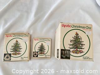MaxSold Auction: Spode Christmas Tree Highball Glasses & Ceramic Dishes - Las Vegas (Nevada, USA) PARTNER MANAGED Estate Sale Online Auction -  Argent Star Court