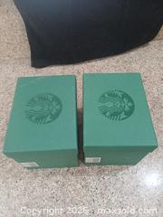 MaxSold Auction: Starbucks Ceramic Mug Pair with Gold Accent - Las Vegas (Nevada, USA) PARTNER MANAGED Estate Sale Online Auction -  Argent Star Court