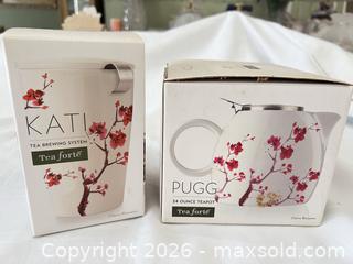 MaxSold Auction: Tea Forté Ceramic Cherry Blossom Teapot & Travel Tumbler Set - Las Vegas (Nevada, USA) PARTNER MANAGED Estate Sale Online Auction -  Argent Star Court