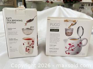 MaxSold Auction: Tea Forté Ceramic Cherry Blossom Teapot & Travel Tumbler Set - Las Vegas (Nevada, USA) PARTNER MANAGED Estate Sale Online Auction -  Argent Star Court