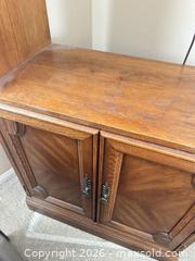 MaxSold Auction: Traditional Brown Veneer Bookcase Entertainment Center - Las Vegas (Nevada, USA) PARTNER MANAGED Estate Sale Online Auction -  Argent Star Court