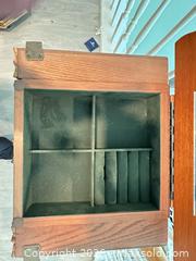 MaxSold Auction: Traditional Medium Oak Jewelry Armoire with Mirror & Drawers - Las Vegas (Nevada, USA) PARTNER MANAGED Estate Sale Online Auction -  Argent Star Court