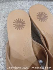 MaxSold Auction: UGG Tan Leather Wedge Sandals, US 7 - Las Vegas (Nevada, USA) PARTNER MANAGED Estate Sale Online Auction -  Argent Star Court