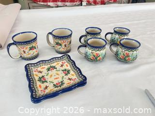 MaxSold Auction: Unikat Kalich Stoneware Mug & Serving Platter Set (7+ Pieces) - Las Vegas (Nevada, USA) PARTNER MANAGED Estate Sale Online Auction -  Argent Star Court