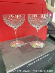 MaxSold Auction: Waterford Crystal Cocktail Glasses, Cut Diamond Pattern (Pair) - Las Vegas (Nevada, USA) PARTNER MANAGED Estate Sale Online Auction -  Argent Star Court