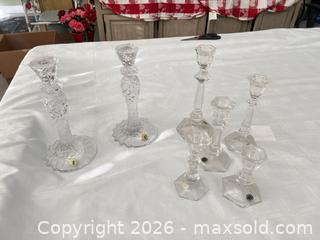 MaxSold Auction: Waterford Cut Crystal Candlesticks — Set of 7+, 4–6 in - Las Vegas (Nevada, USA) PARTNER MANAGED Estate Sale Online Auction -  Argent Star Court