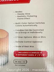 MaxSold Auction: Winter Joy LED Glow Candles, Set of 6, Multi-Color (12 RGB) - Las Vegas (Nevada, USA) PARTNER MANAGED Estate Sale Online Auction -  Argent Star Court