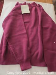 MaxSold Auction: Women's Burgundy Turtleneck Sweater, Size L - Las Vegas (Nevada, USA) PARTNER MANAGED Estate Sale Online Auction -  Argent Star Court