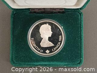 MaxSold Auction: 1988 Calgary Olympic Winter Game Canadian $20 (925) Silver Coin - Toronto (Ontario, Canada) PARTNER MANAGED Reseller Online Auction - Queen Street West.