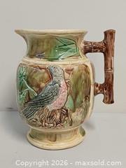 MaxSold Auction: Antique English Majolica Pitcher  - Toronto (Ontario, Canada) PARTNER MANAGED Reseller Online Auction - Queen Street West.
