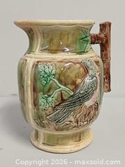 MaxSold Auction: Antique English Majolica Pitcher  - Toronto (Ontario, Canada) PARTNER MANAGED Reseller Online Auction - Queen Street West.