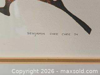 MaxSold Auction: Autumn Flight by Benjamin Chee Chee Art Print 29"X22" - Toronto (Ontario, Canada) PARTNER MANAGED Reseller Online Auction - Queen Street West.