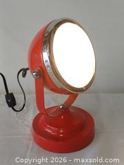 MaxSold Auction: Metal Red Round Spotlight Tabletop Lamp - Toronto (Ontario, Canada) PARTNER MANAGED Reseller Online Auction - Queen Street West.