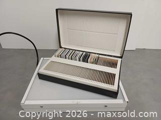 MaxSold Auction: Modern Art Slides in Box with Light Box - Toronto (Ontario, Canada) PARTNER MANAGED Reseller Online Auction - Queen Street West.
