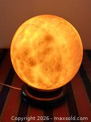 MaxSold Auction: Nature Honey Calcite Sphere with Stand Table Lamp  - Toronto (Ontario, Canada) PARTNER MANAGED Reseller Online Auction - Queen Street West.