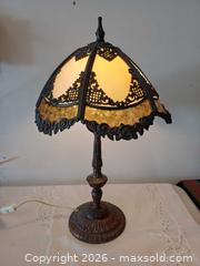 MaxSold Auction: Old Slag Glass Table Lamp - Toronto (Ontario, Canada) PARTNER MANAGED Reseller Online Auction - Queen Street West.