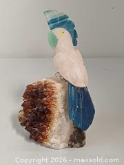 MaxSold Auction: Quatz & Amethsy Crystal Parrot 4.5" Sculpture  - Toronto (Ontario, Canada) PARTNER MANAGED Reseller Online Auction - Queen Street West.