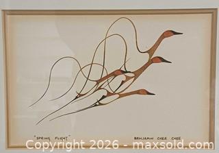 MaxSold Auction: Spring Flight by Benjamin Chee Chee Art Print 13.5"X10.5" - Toronto (Ontario, Canada) PARTNER MANAGED Reseller Online Auction - Queen Street West.