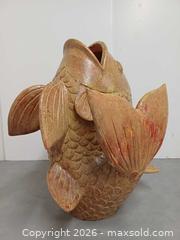 MaxSold Auction: Vintage Asian Terracotta Koi Fish Sculpture Garden Decor - Toronto (Ontario, Canada) PARTNER MANAGED Reseller Online Auction - Queen Street West.
