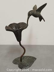 MaxSold Auction: Vintage Bronze Hummingbird Flower Sculpture  - Toronto (Ontario, Canada) PARTNER MANAGED Reseller Online Auction - Queen Street West.