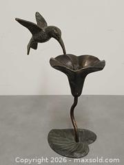 MaxSold Auction: Vintage Bronze Hummingbird Flower Sculpture  - Toronto (Ontario, Canada) PARTNER MANAGED Reseller Online Auction - Queen Street West.