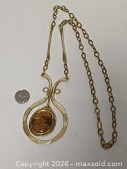 MaxSold Auction: Vintage Brutalist Large Rafael Canada Pendant Necklace  - Toronto (Ontario, Canada) PARTNER MANAGED Reseller Online Auction - Queen Street West.