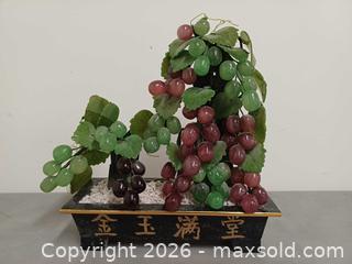 MaxSold Auction: Vintage Chinese Jade Stone Grapes Vine Bonsai Decoration Sculpture  - Toronto (Ontario, Canada) PARTNER MANAGED Reseller Online Auction - Queen Street West.