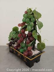 MaxSold Auction: Vintage Chinese Jade Stone Grapes Vine Bonsai Decoration Sculpture  - Toronto (Ontario, Canada) PARTNER MANAGED Reseller Online Auction - Queen Street West.