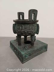 MaxSold Auction: Vintage Decoration Small Asian Chinese Bronze Tripod Vessel  - Toronto (Ontario, Canada) PARTNER MANAGED Reseller Online Auction - Queen Street West.