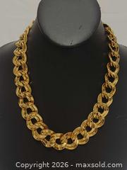 MaxSold Auction: Vintage Monet Gold Tone Chain Necklace  - Toronto (Ontario, Canada) PARTNER MANAGED Reseller Online Auction - Queen Street West.
