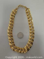 MaxSold Auction: Vintage Monet Gold Tone Chain Necklace  - Toronto (Ontario, Canada) PARTNER MANAGED Reseller Online Auction - Queen Street West.