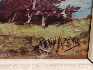 MaxSold Auction: Vintage Original Oil Painting Canadian Landscape Scence by Artist Penny Reid Signed - Toronto (Ontario, Canada) PARTNER MANAGED Reseller Online Auction - Queen Street West.