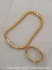 MaxSold Auction: Vintage Pegasus Coro Gold & Silver Tone Necklace Bracelet Set  - Toronto (Ontario, Canada) PARTNER MANAGED Reseller Online Auction - Queen Street West.