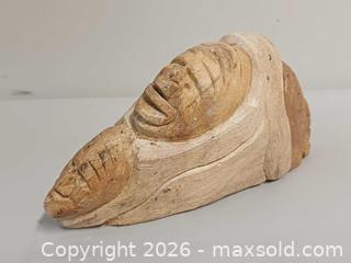 MaxSold Auction: Vintage Six Nation Iroquois False Face Soapstone Carving Signed by Artist  - Toronto (Ontario, Canada) PARTNER MANAGED Reseller Online Auction - Queen Street West.