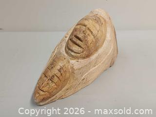 MaxSold Auction: Vintage Six Nation Iroquois False Face Soapstone Carving Signed by Artist  - Toronto (Ontario, Canada) PARTNER MANAGED Reseller Online Auction - Queen Street West.
