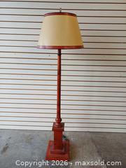 MaxSold Auction: Vintage Wooden Floor Lamp - Toronto (Ontario, Canada) PARTNER MANAGED Reseller Online Auction - Queen Street West.