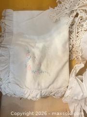 MaxSold Auction: Wicker basket of Lace - Carleton Place (Ontario, Canada) SELLER MANAGED Reseller Online Auction - Victoria Street