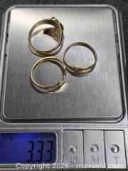 MaxSold Auction: 10K Gold Rings (3) inc. BIRKS - Hamilton (Ontario, Canada) SELLER MANAGED Estate Sale Online Auction - Bishopsgate Ave.