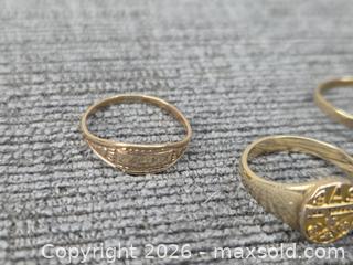 MaxSold Auction: 10K Gold Rings (3) inc. BIRKS - Hamilton (Ontario, Canada) SELLER MANAGED Estate Sale Online Auction - Bishopsgate Ave.