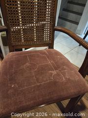 MaxSold Auction: Vintage Wood Chair with Caning - Hamilton (Ontario, Canada) SELLER MANAGED Estate Sale Online Auction - Bishopsgate Avenue