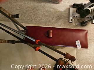 MaxSold Auction: Adjustable Weight Bench with Assorted Bars and York Plates - Kingston (Ontario, Canada) PARTNER MANAGED Moving Online Auction - Fernmoor Drive